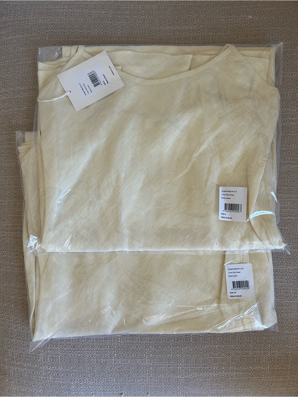 BEST NWT Venroy Linen Slip Maxi Dress - Buttercream Yellow Quiet Lux Vacation - Picture 5 of 7